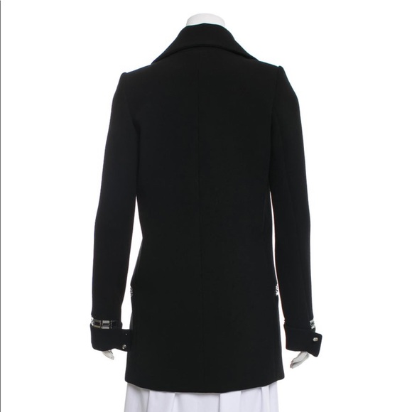 Anthony Vaccarello Black Long Embellished Coat 4 - Picture 7 of 7